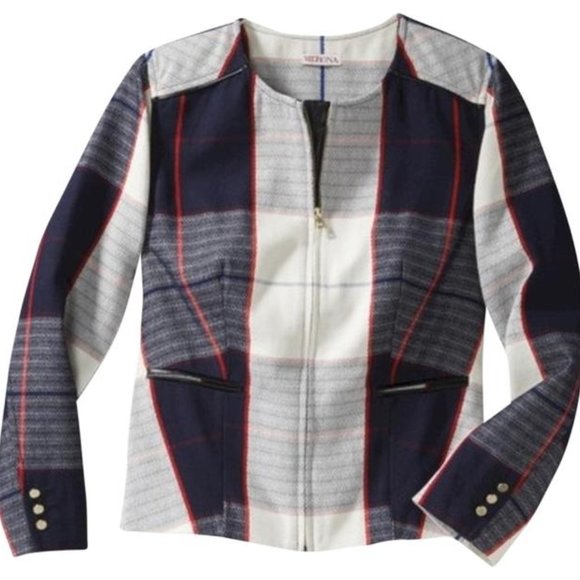Plaid Blazer Jacket - Picture 1 of 10
